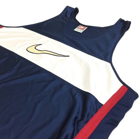 90’s Vintage Nike USA Big Swoosh Basketball Jersey Retro - Picture 6 of 9